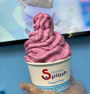 Yogurt Fruit servido en un vaso de Helados Splash SD